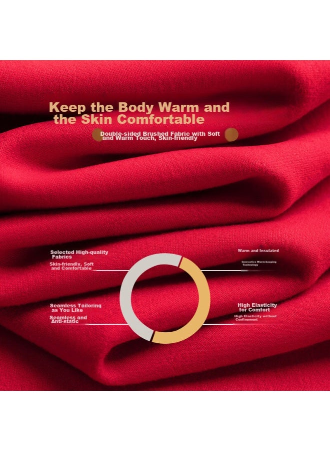 Yuzhaolin Thermal Underwear Set For Men, Complete Dragon Year Gift Box, Red Color, Zodiac Year, Wedding Gift, Autumn Clothes And Pants, New Year Present - Image 4