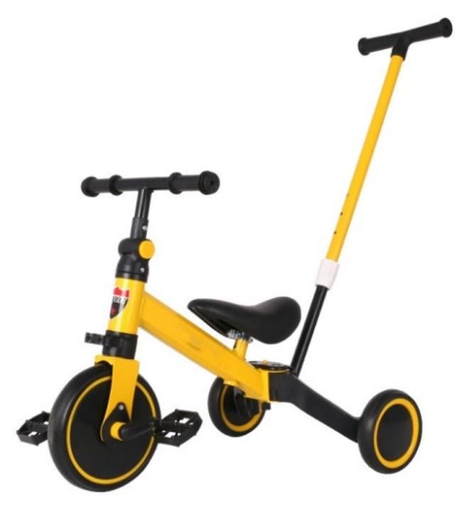 MIXDE 3-in-1 Kids Tricycle, Toddler Trike Bike - Perfect Ride-On Tricycles  with Removable Parent Handle, Backrest, Safety Belt - Image 1