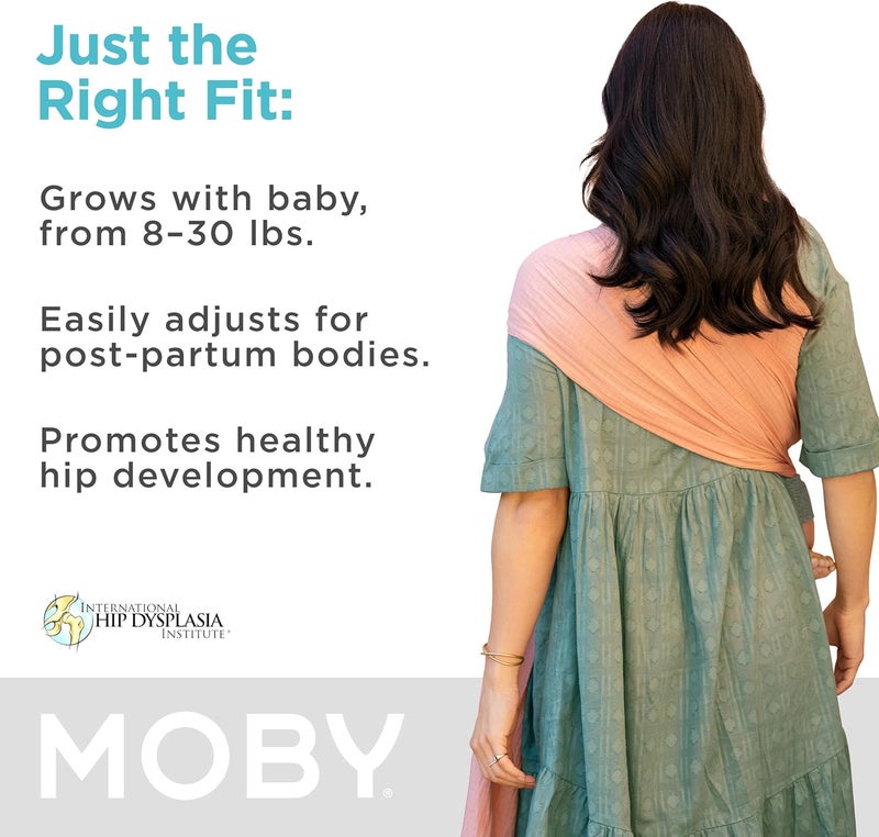 Moby (Rose) - Ring Sling - Double Gauze - Rose - Image 2