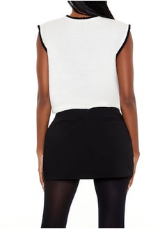 FOREVER 21 Cropped Bow Sweater Vest  - Image 3