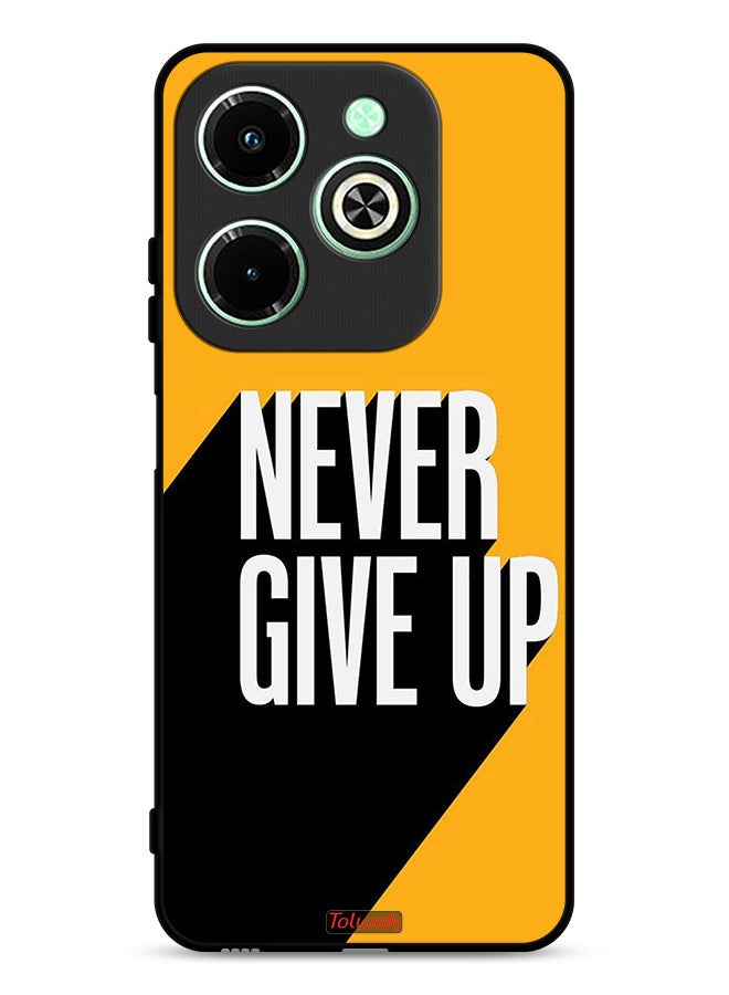 Tolwak Infinix Hot 40i 4G Protective Case Cover Never Give Up - Image 1