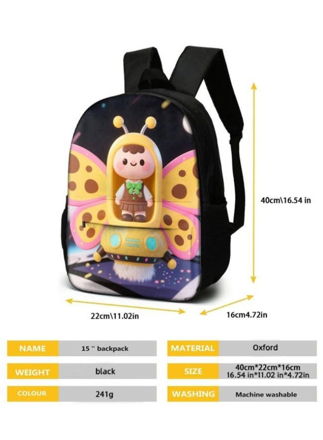 Bright Li Fire Cute cartoon embellishment, double-shoulder pen bag set (students, children, friends' outings, mountain climbing sports, etc. can be used) - 84 - Image 5