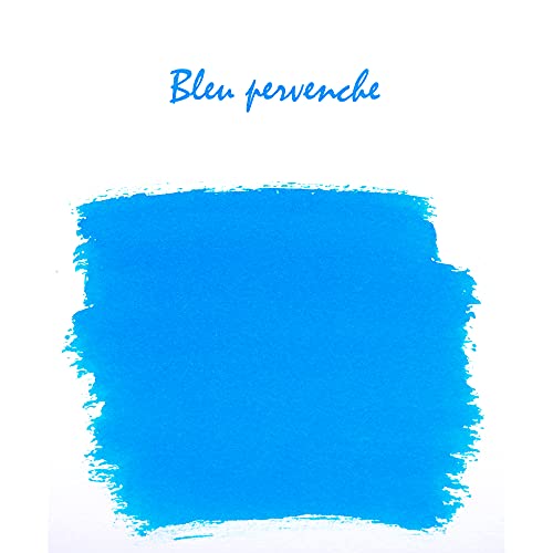 Jacques Herbin Herbin Fountain Pen Ink - 1 tin of 6 cartridges - Bleu Pervenche - Image 2