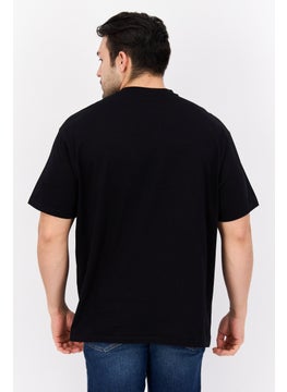 Wrangler Men Crew Neck Short Sleeve Graphic Print T-Shirt, Black  - Image 3