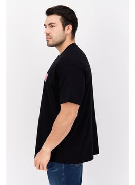 Wrangler Men Crew Neck Short Sleeve Graphic Print T-Shirt, Black  - Image 2