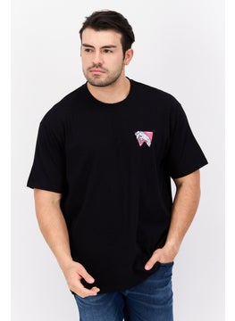 Wrangler Men Crew Neck Short Sleeve Graphic Print T-Shirt, Black  - Image 1