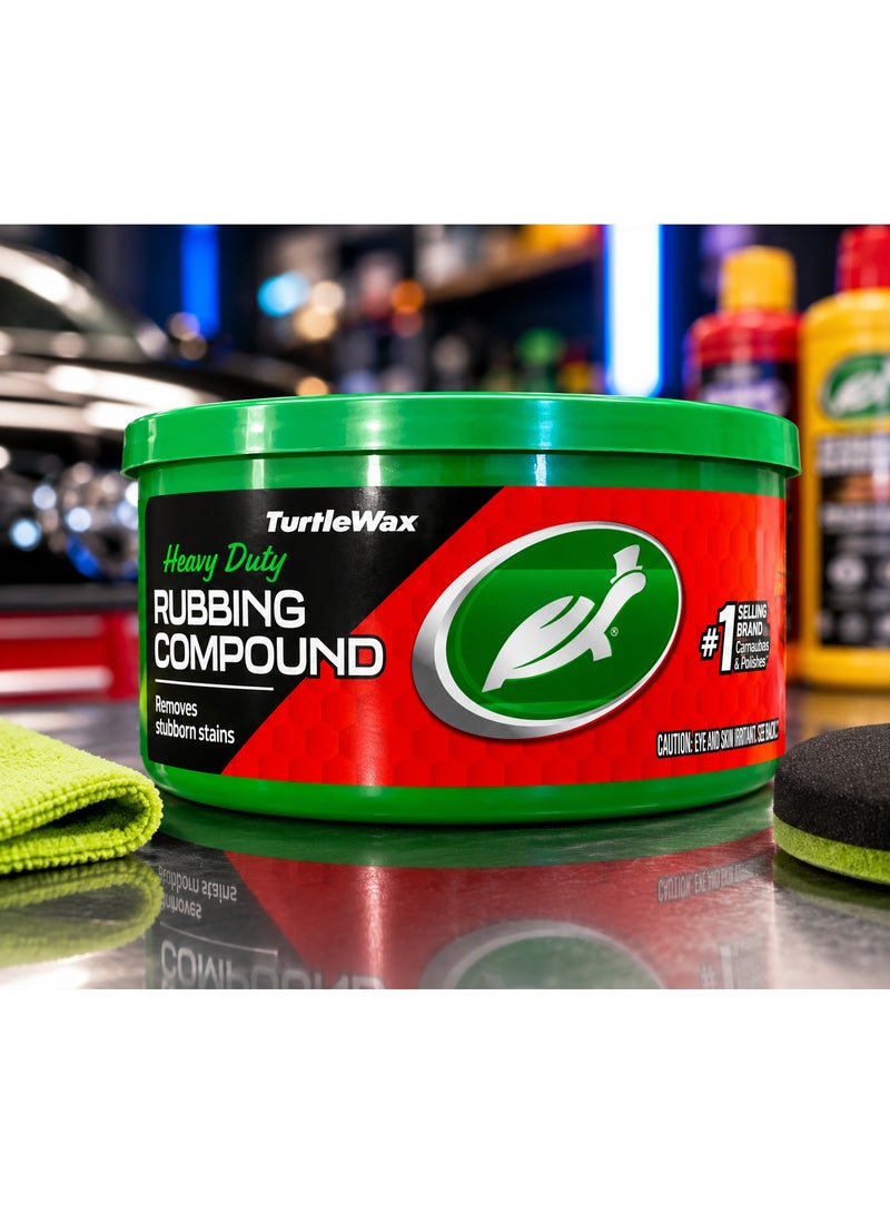 Heavy Duty Rubbing Compound – Professional Car Paint Restorer – Removes Oxidation, Scratches, Water Spots & Stubborn Stains – Heavy Cut Polishing Compound