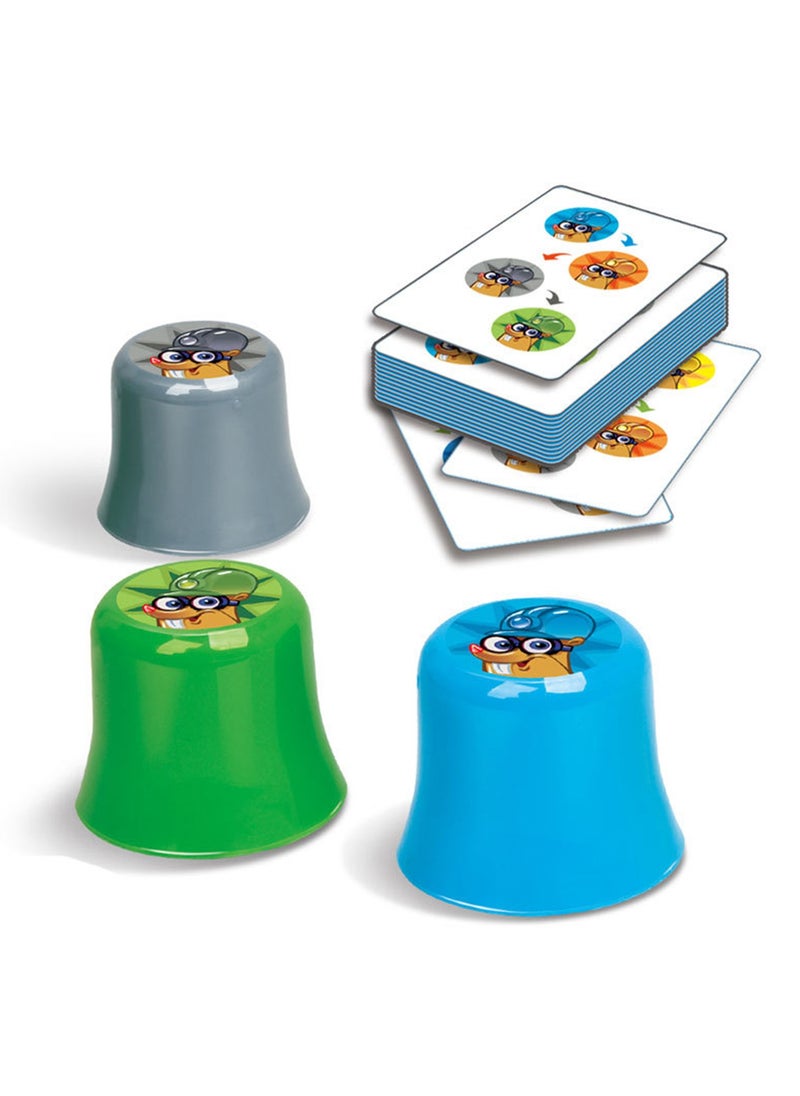 YelaJoy - Stacking Cup Gopher Game, Mini Happy Gopher Stacking Cup Tapping Game, Educational Colour and Shape Matching Game, Parent-Child Interactive Early Learning Game, Boys, Girls, Teenagers, Adults Classic - Image 1