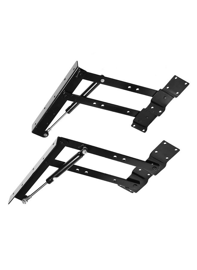 Garosa 1Pair Gas Hydraulic Folding Lift up Top Table Coffee Table Lifting Frame Desk Mechanism Hardware Fitting Hinge Spring Standing Desk Frame Rack Hinge Rack Bracket 