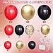 MEBAY Red Black Gold Balloons Arch Kit with Gold Confetti 166Pcs Red Gold Black Balloons Garland for Birthday Wedding Anniversary Movie Casino Night Hollywood New Years Festival Decorations - Image 4