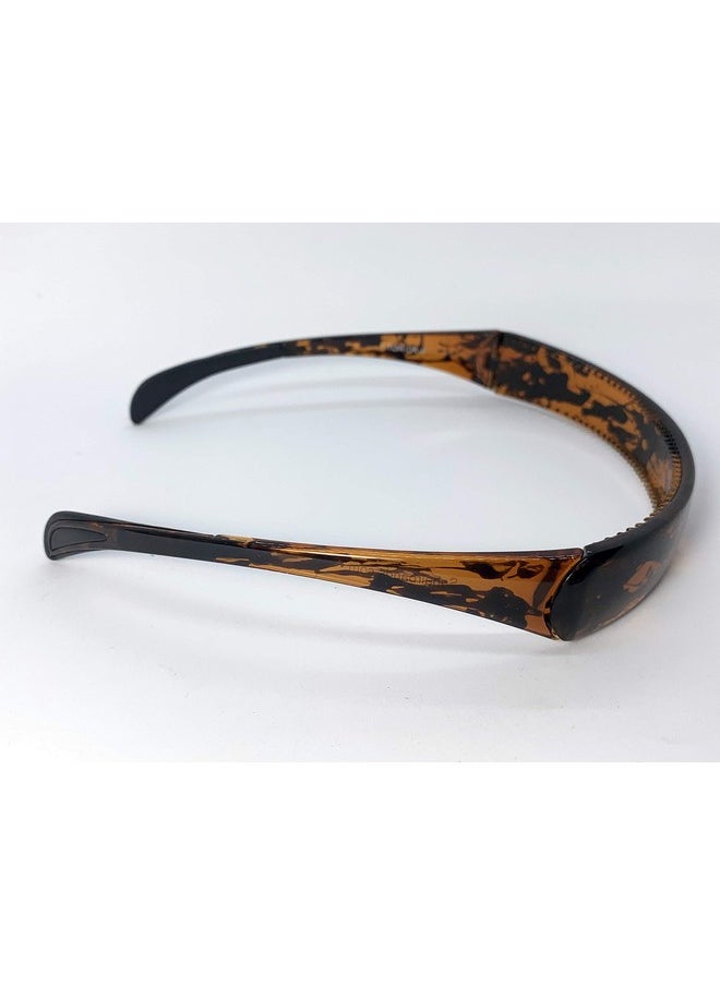 SqHair Hinged Headband Fits Like Sunglasses Providing Lift And Style Without Giving You A Headache Band (Tortoise)  - Image 1