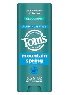 Tom's of Maine Tom's of Maine Mountain Spring Natural Deodorant for Men and Women, Aluminum Free, 3.25 oz  - Image 1