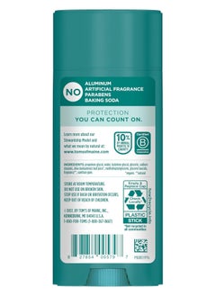 Tom's of Maine Tom's of Maine Mountain Spring Natural Deodorant for Men and Women, Aluminum Free, 3.25 oz  - Image 2