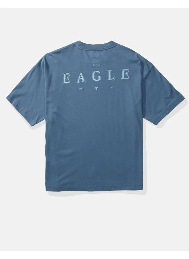 امريكان ايجل تيشيرت برسومات شعار بارز كبير الحجم