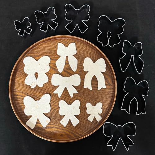 Auktosmn Bow Cookie Cutter Set-7 Piece-2.2" to 4.0"-Dishwasher Safe - Metal Cookie Cutter for Baking - Perfect for Baby Shower, Birthday, Wedding, and Graduation Cookies - Image 5