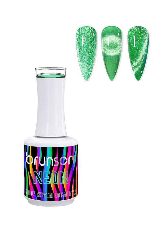 brunson طلاء أظافر جل 15 مل نيون كريستال 9D جل عين القط طلاء جل لامع تأثير الماس مغناطيسي مانكير بيديكور قابل للإزالة طلاء جل UV LED جودة صالون مقاوم للتشقق تمديدات الأظافر فن الأظافر - Image 1