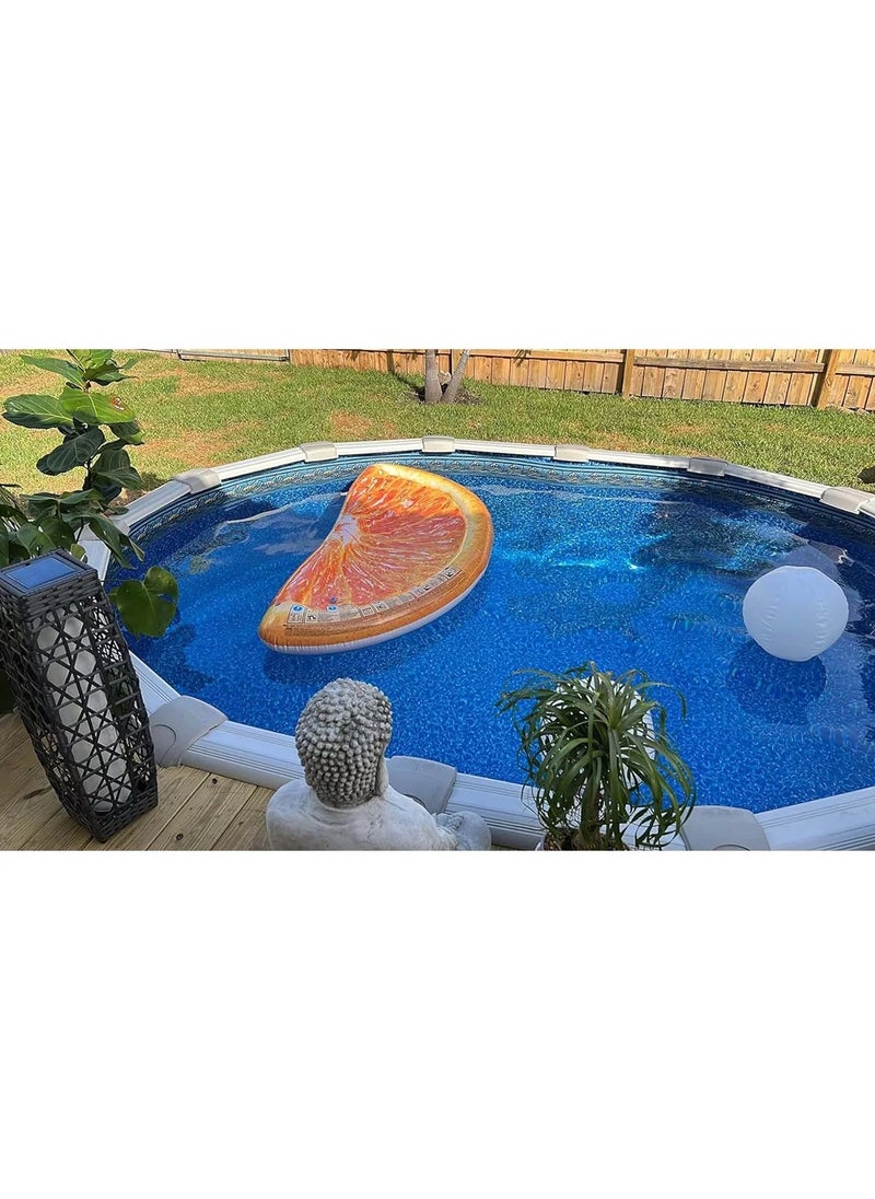 INTEX - 58763EU-Inflatable Floating Pool Orange Slice Mat 1.78mx85cm/70"x33.5" - Image 1