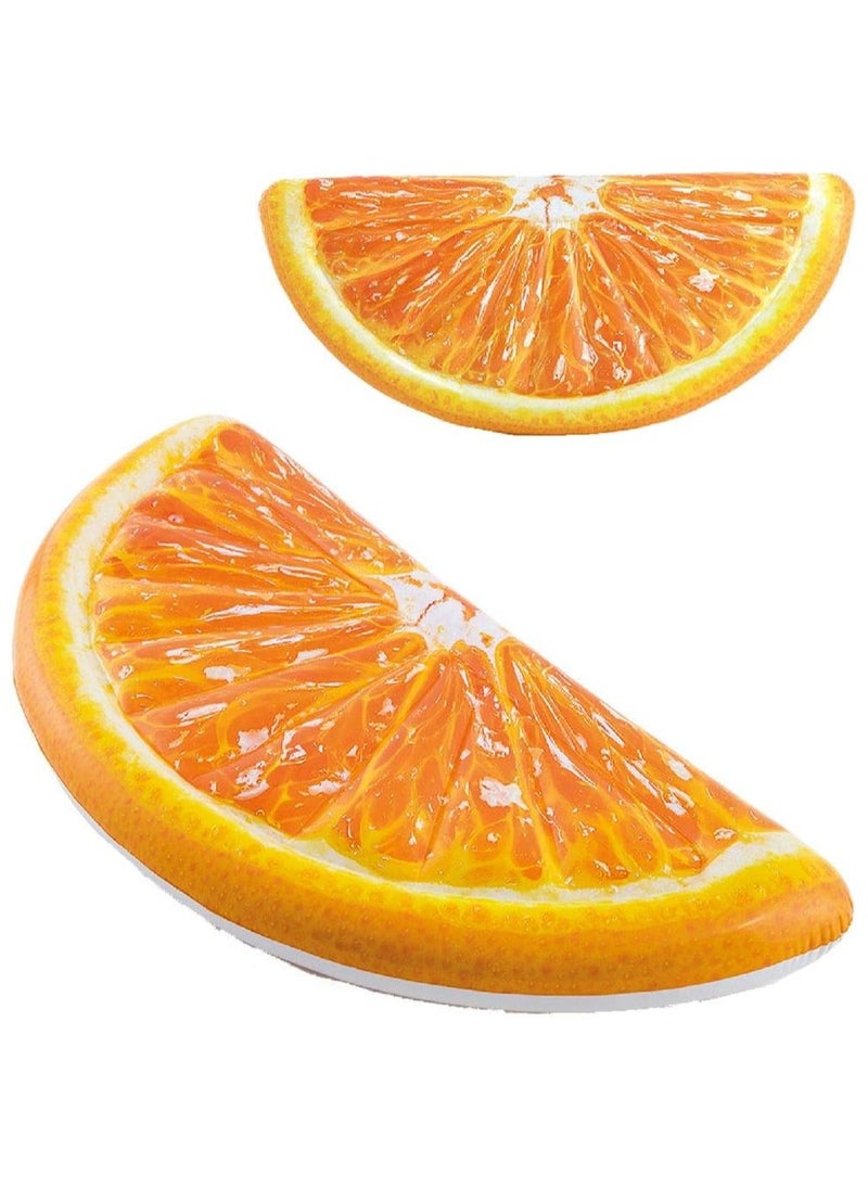 INTEX - 58763EU-Inflatable Floating Pool Orange Slice Mat 1.78mx85cm/70"x33.5" - Image 1