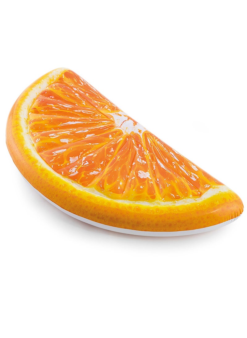 INTEX - 58763EU-Inflatable Floating Pool Orange Slice Mat 1.78mx85cm/70"x33.5" - Image 1