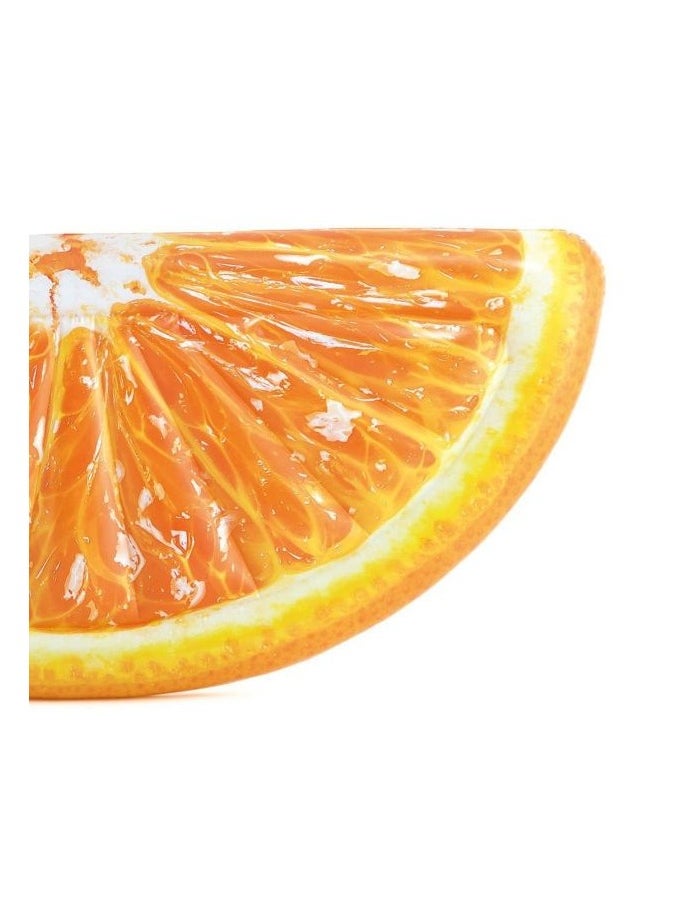 INTEX - 58763EU-Inflatable Floating Pool Orange Slice Mat 1.78mx85cm/70"x33.5" - Image 1
