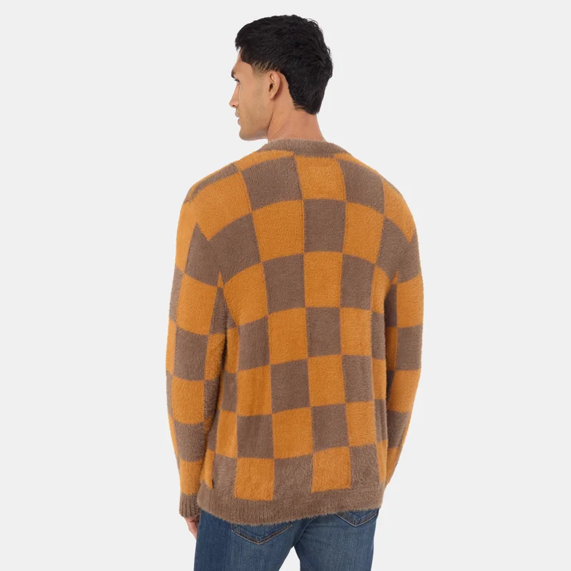 فانز Men's Canfield Checkerboard Cardigan