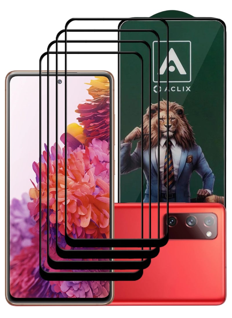 ACLIX 4 Pieces Antistatic ESD Dustproof Premium Quality High Definition Tempered Glass Screen Protector Designed For Samsung Galaxy S20 FE - Image 1
