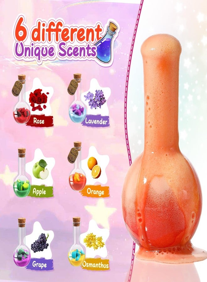 MeCids Magic Potion Bubble Bath Bombs for Kids -Bath Color Tablets Bath Potions for Toddlers Ages 4-12 Fun Science Kit Gift for Birthday, Halloween，Christmas- 6 Pack - Image 3