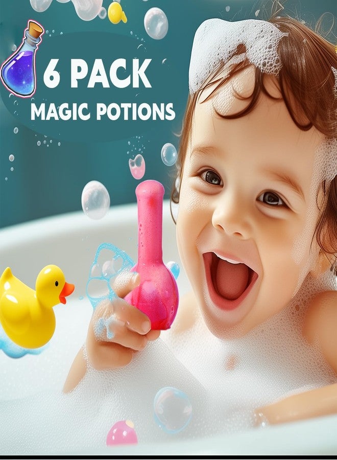 MeCids Magic Potion Bubble Bath Bombs for Kids -Bath Color Tablets Bath Potions for Toddlers Ages 4-12 Fun Science Kit Gift for Birthday, Halloween，Christmas- 6 Pack - Image 2