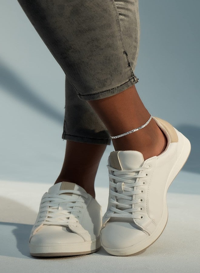 Miabella 925 Sterling Silver Italian 3mm, 4mm Solid Diamond-Cut Mariner Link Chain Anklet Ankle Bracelet for Women, Made in Italy (Width 4mm, Length 10 Inches) - Image 4