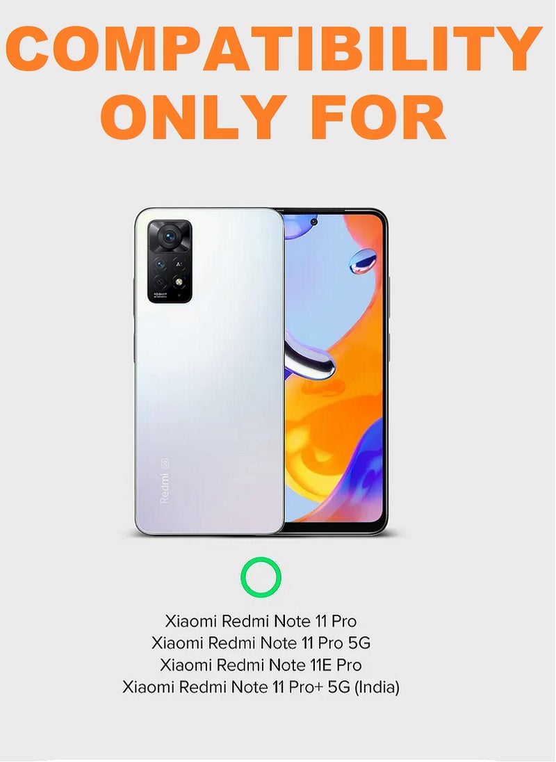 we3 Tempered Glass Screen Protector Anti-Spy Privacy Designed For Xiaomi Redmi Note 11 pro Full Screen Coverage And Bubble Free  - Image 2