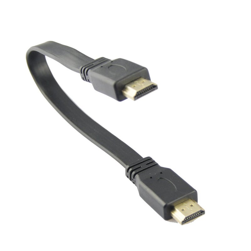 MMNNE 8inch 20CM HDMI Male to Male Cable,High-Speed HDMI HDTV Cable - Supports Ethernet, 3D Black