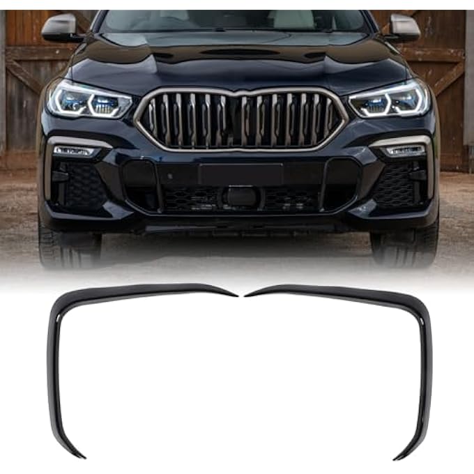Ejoyous Front Bumper Spoiler Front Bumper Splitter Trim Wind Knife for X6 G06 Sport 2019-2023 ABS Material Enhanced Aerodynamics Sporty Design Increased Downforce (Glossy Black) - Image 5