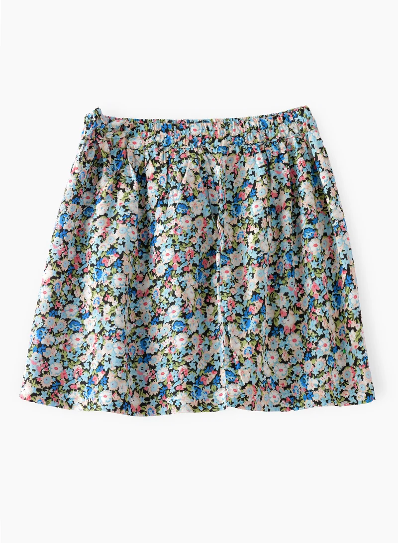 Jelliene Sunny Swirls: Girls' Flowy Viscose Skirt Breezy Fun & Springtime Flair