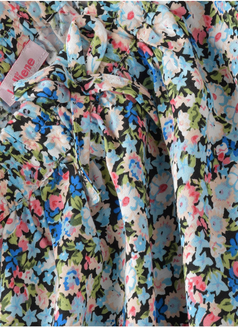 Jelliene Sunny Swirls: Girls' Flowy Viscose Skirt Breezy Fun & Springtime Flair  - Image 4