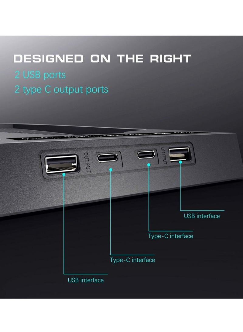 NIBEMINENT For PS5 radiator + handle charger + multi-function PS5 storage base  - Image 5