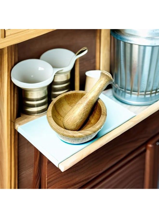 YOUNG & DANGEROUS New Mini Wooden Mortar Pestle Grinding Bowl Set Garlic Crush Pot Kitchen Tool - Image 5