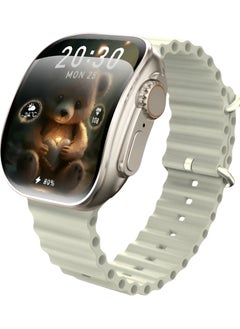 X10 Ultra3 Curved Screen Smart Watch NFC Bluetooth Wireless Charging (Off White)