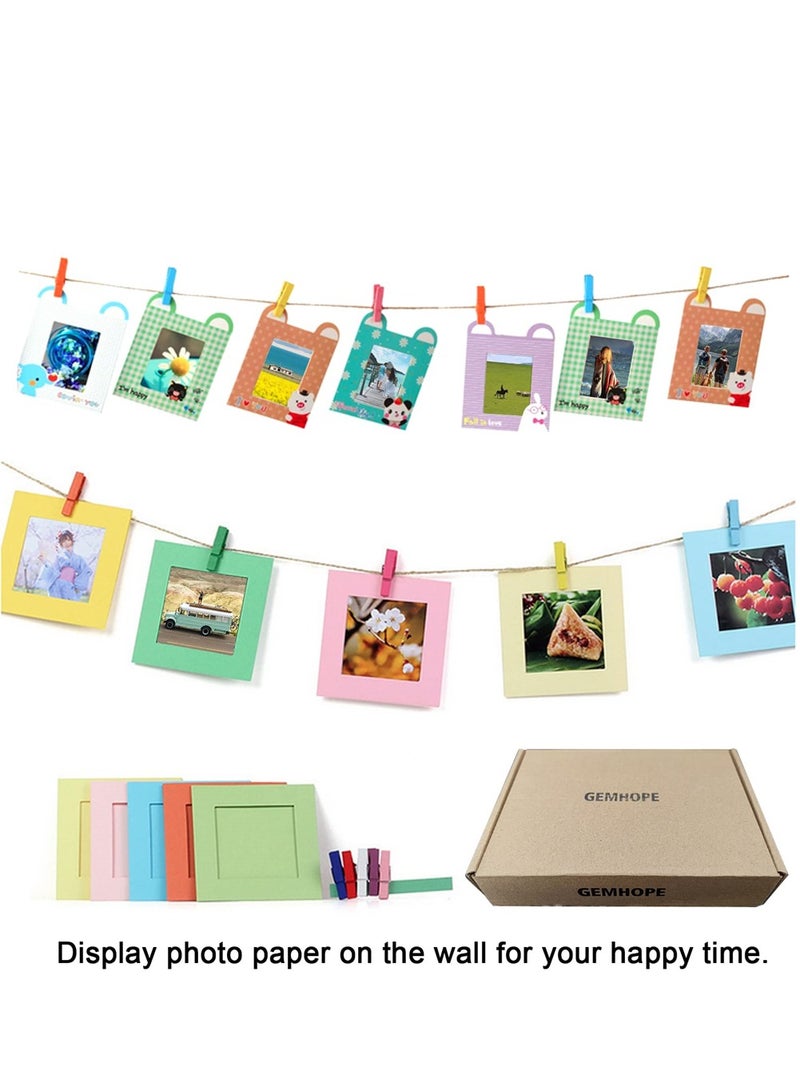 SYOSI Colorful Bundle Kit Accessories Set, Compatible with for Fujifilm Instax Mini 9 8 90 70 11 Camera, Accessory Include Film Stickers, Desk Frames, Hanging Frame, Instax Mini 11 Accessories  - Image 2