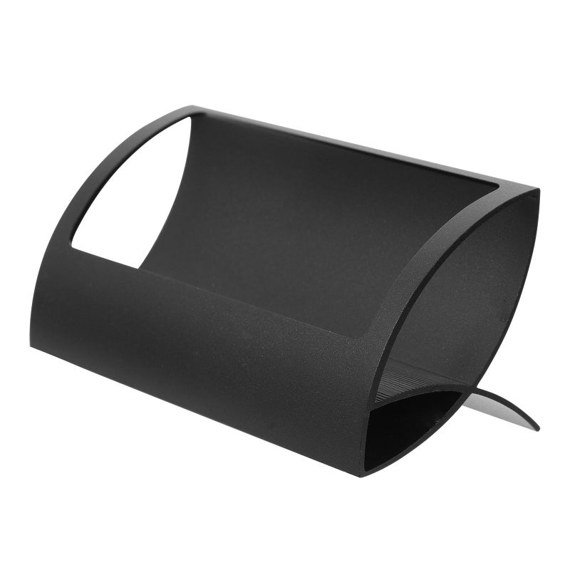 Obsidian Black Metal Business Card Holder Desktop Organizer Office Desk Display Rack - Image 2