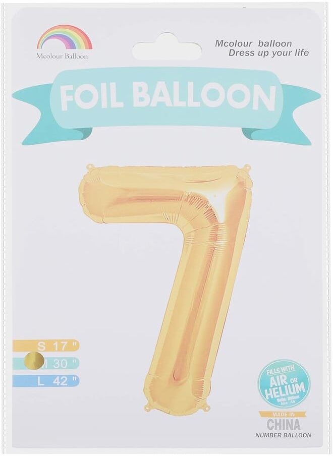 Mcolour balloon foil balloon - number 7 - meduim size, gold - pzsku/Z1C831CA4BAC7341CB8B6Z/45/_/1718136836/c0aeed78-5ffb-4bc8-b4cb-6ac69c896564