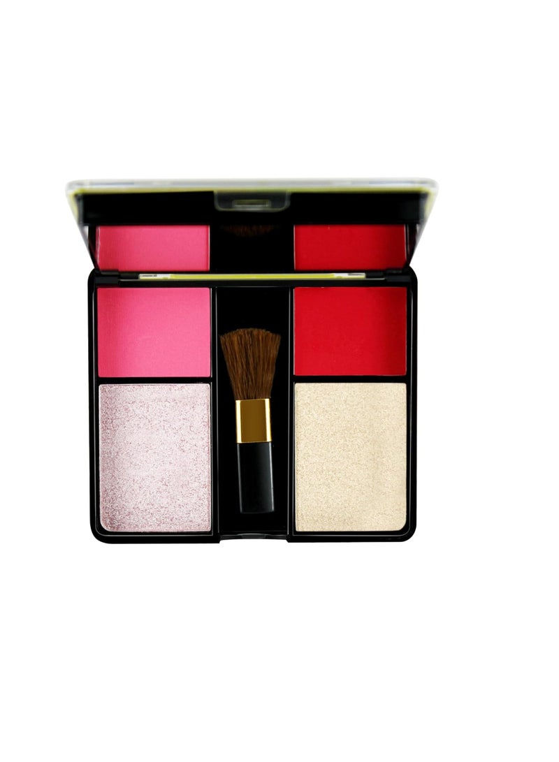 مارس 12 ظل عيون 2 هايلايتر 2 أحمر خدود 1 لوحة مكياج فرشاة باستيل متعدد الألوان 9271A 1 - Image 1