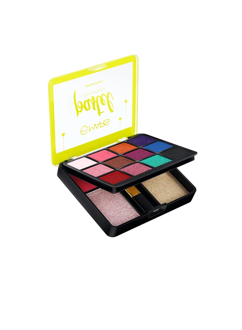 مارس 12 ظل عيون 2 هايلايتر 2 أحمر خدود 1 لوحة مكياج فرشاة باستيل متعدد الألوان 9271A 1 - Image 2