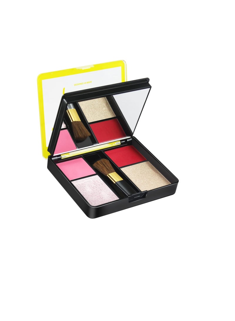 مارس 12 ظل عيون 2 هايلايتر 2 أحمر خدود 1 لوحة مكياج فرشاة باستيل متعدد الألوان 9271A 1 - Image 3