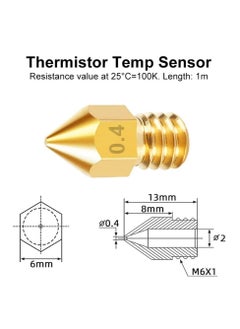Y&D Upgraded 3D Printer kit, for 1.75mm Filament PTFE Teflon Tube Pneumatic connectors,Brass Nozzle*2, Steel Nozzle*1, Silicon Cap*3, Cutter Printer.  - Image 4