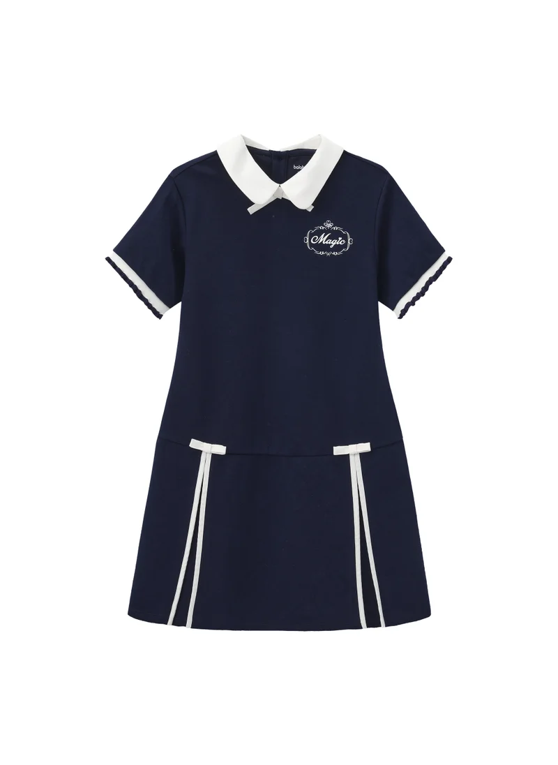 Balabala Kids Girls Knitted one-piece dress