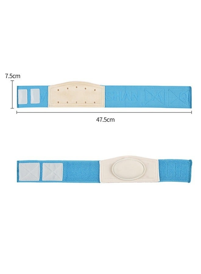 Umbilical Hernia Belt For Baby  With 3 Pcs Foam Compression Pads  Stretchable And Breathable Baby Belly on Band Hernia For Newborn Umbilical Cord  Blue - Image 2
