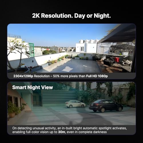 Qubo Smart Outdoor 3MP [2K] WiFi Bullet Camera by Hero Group | Color NightPulse Vision | CCTV cam | AI Person Detection | Smart Spotlight | IP66 Weatherproof | Made in India - Image 4