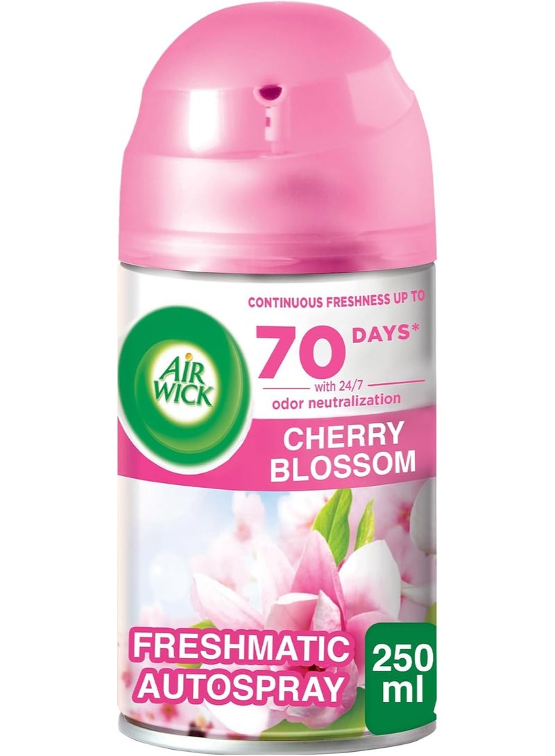 أير ويك معطر هواء اير ويك فريش ماتيك عبوة إعادة تعبئة - زهرة الكرز، 250 مل - Image 1