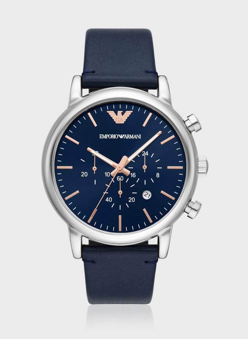EMPORIO ARMANI Leather Strap Analog Watch - Image 1