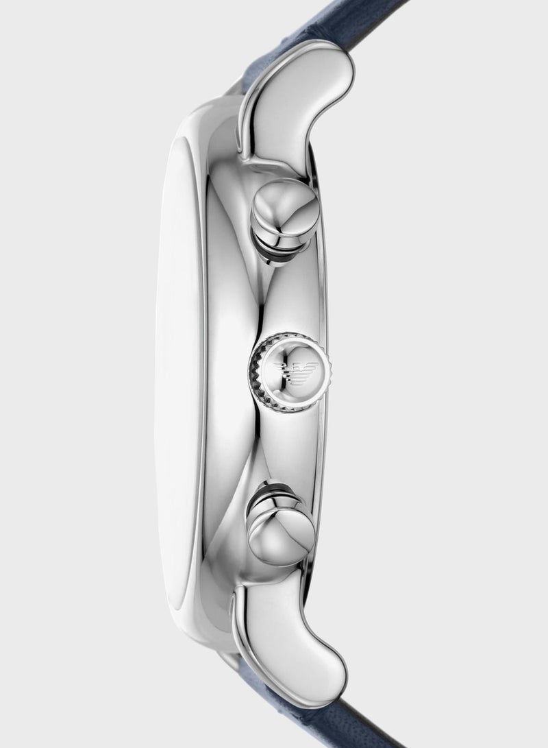 EMPORIO ARMANI Leather Strap Analog Watch - Image 3